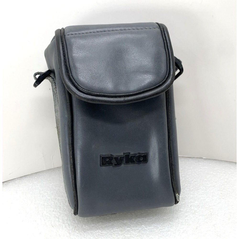 Ryka AF-200 Gray Leather Camera Case‎ Pouch Bag DSLR Compact Accessory Holder